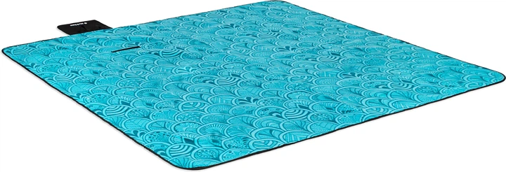 Килимок для пікніка Outtec з термоізоляцією 200 × 200 см Blue Pattern 205910 (5905884429235) - зображення 2