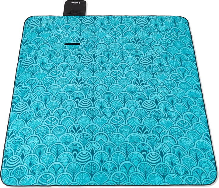 Килимок для пікніка Outtec з термоізоляцією 200 × 200 см Blue Pattern 205910 (5905884429235) - зображення 3