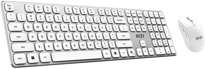 Комплект беспроводной MSI FORGE K210 Wireless Combo White USB White (FORGE K210 W COMBO WHITE) - Фото 3 Комплект беспроводной MSI FORGE K210 Wireless Combo White USB White (FORGE K210 W COMBO WHITE) - изображение 3
