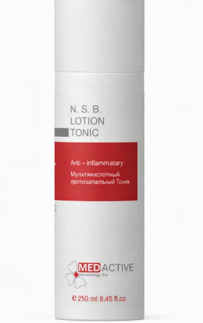Тонік мультикислотний протизапальний MedActive N.S.B. Lotion Tonic, pH 3,5, 250 мл - Фото 1 Тонік мультикислотний протизапальний MedActive N.S.B. Lotion Tonic, pH 3,5, 250 мл - изображение 1