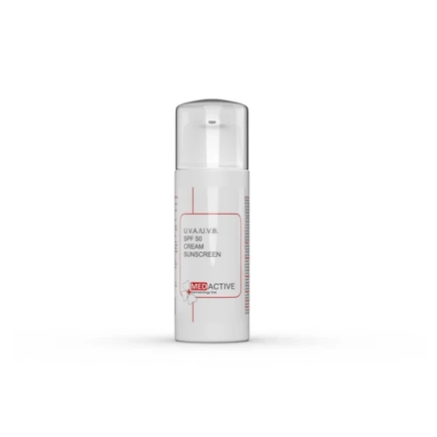 Сонцезахисний крем MedActive SPF50 50 мл — високий захист від UVA і UVB променів - Фото 1 Сонцезахисний крем MedActive SPF50 50 мл — високий захист від UVA і UVB променів - изображение 1