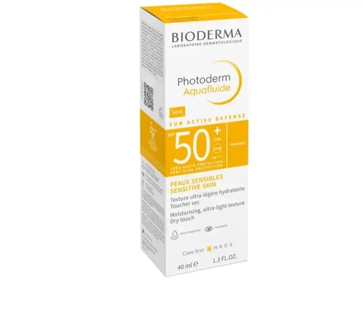 Солнцезащитный аквафлюид для лица Bioderma Photoderm Aquafluide Sun Active Defense SPF50+ 40 мл - изображение 2