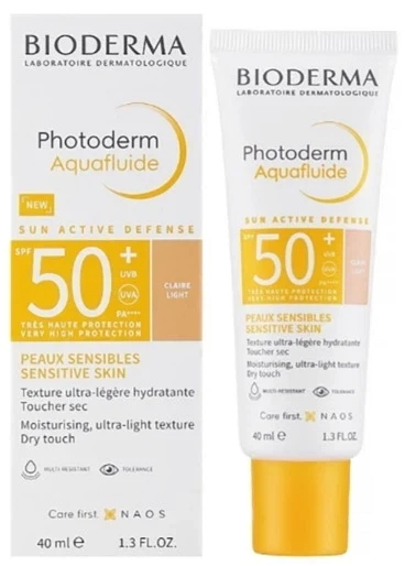 Солнцезащитный тональный флюид Bioderma Photoderm Aquafluide SPF50+ (light) - изображение 3