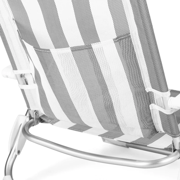 Пляжне крісло Outtec 2 в 1 з функцією шезлонга Sun Flex Сіре 186215 (5905884421758) - зображення 8