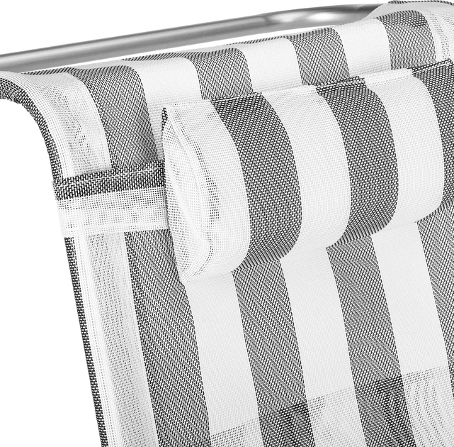 Пляжне крісло Outtec 2 в 1 з функцією шезлонга Sun Flex Сіре 186215 (5905884421758) - зображення 10