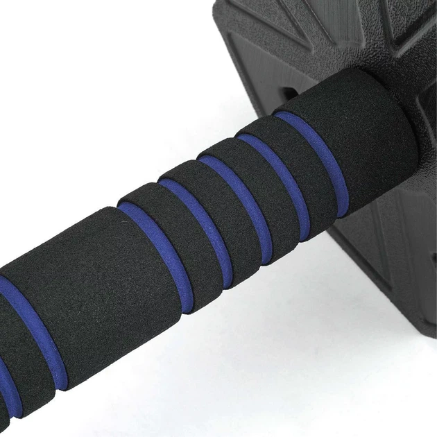 Набір регульованих гантелей 2 × 20 кг зі штангою Gymtek G-66605 Синьо-чорний (5907766666059) - зображення 8