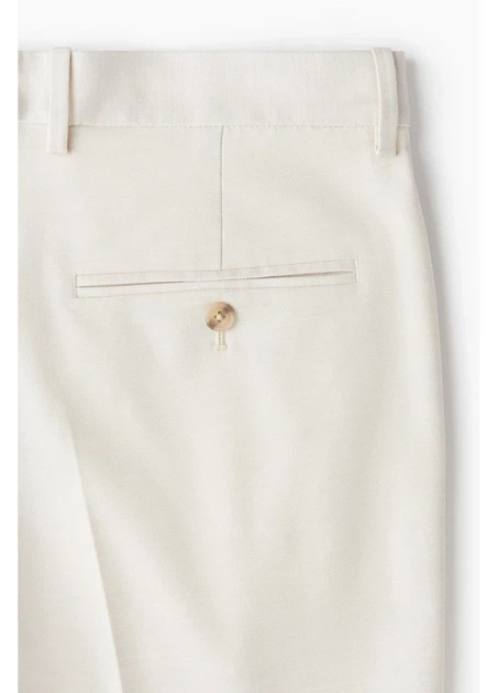 Брюки H&M W36 Молочный 1232125_молоч - Фото 2 Брюки H&M W36 Молочный 1232125_молоч - изображение 2