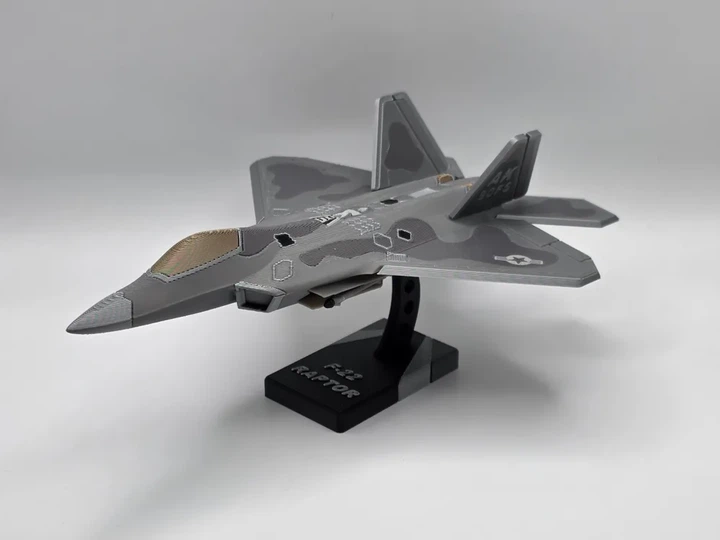 Збірна модель винищувача f-22 raptor з підставкою. Aivory - изображение 2