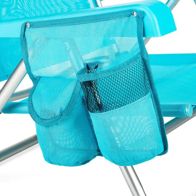 Пляжне крісло Outtec 2 в 1 з функцією шезлонга Sun Flex Бірюзове 186214 (5905884421765) - зображення 11