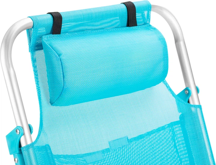 Пляжне крісло Outtec 2 в 1 з функцією шезлонга Sun Lite Бірюзове 187737 (5907766662716) - зображення 9