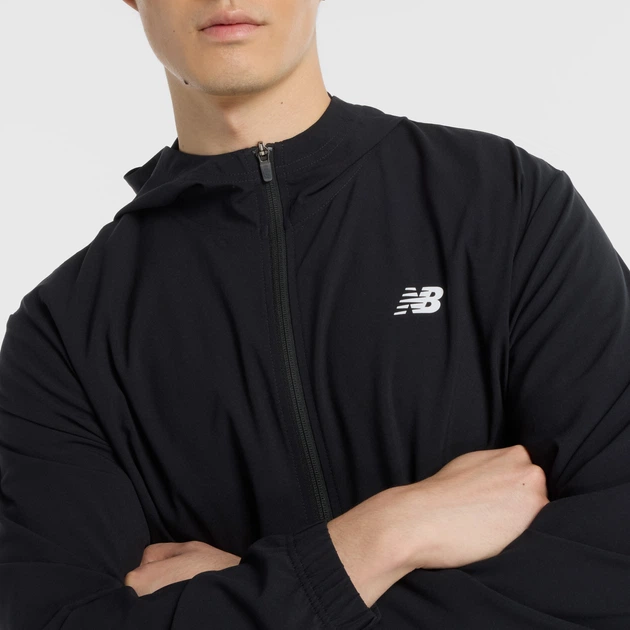 Мужская черная спортивная куртка New Balance Sport 54 (XXL) (MJ51900BK) - изображение 4