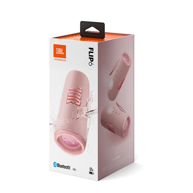 Портативна акустика — бездротова колонка JBL FLIP 6 (JBLFLIP6PINK) - Фото 6 Портативна акустика — бездротова колонка JBL FLIP 6 (JBLFLIP6PINK) - зображення 6