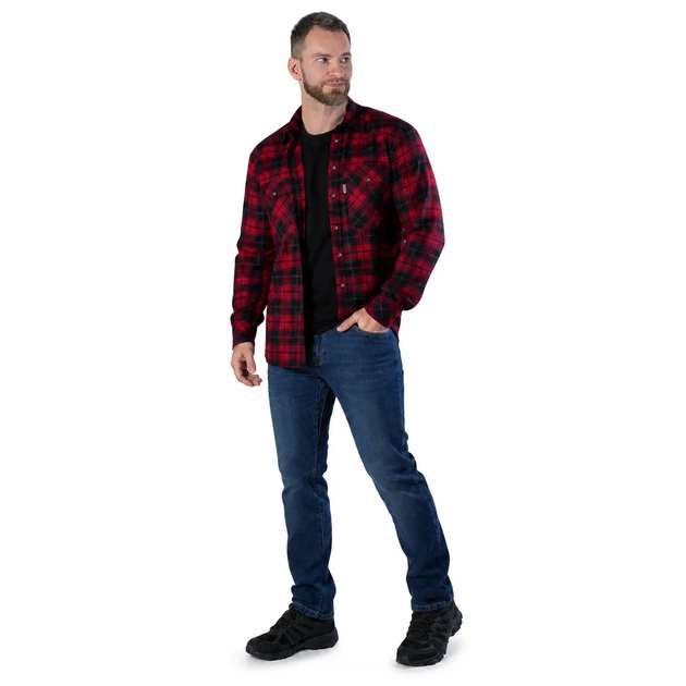 Сорочка Camotec "Буревій" Red/Black, S - зображення 3