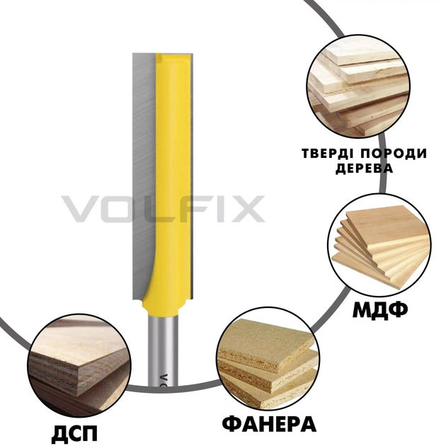 Фреза для врізання замка VOLFIX FZ-130 D18 h76 H130 d8 (FZ- 130 D18 d8) - Фото 4 Фреза для врізання замка VOLFIX FZ-130 D18 h76 H130 d8 (FZ- 130 D18 d8) - изображение 4