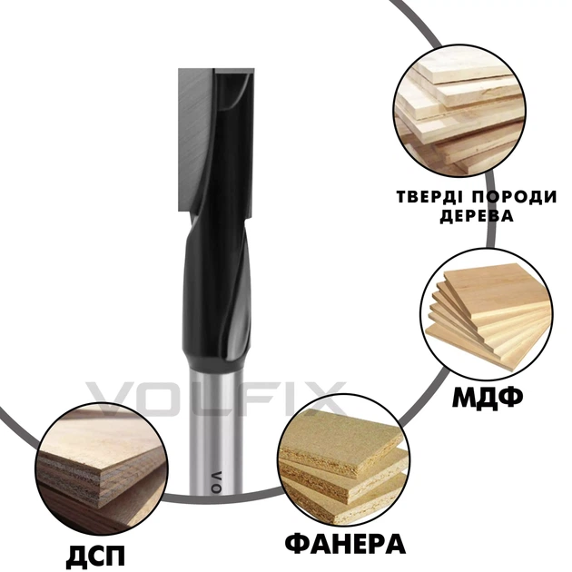 Фреза для врізання замка VOLFIX FZ-140 D17 h35 H140 d12 (FZ-140 D17 d12) - изображение 4