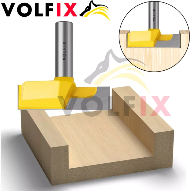 Фреза полегшена погружна пазова пряма VOLFIX FZ-120-410 d12 D57 h15 (FZ 120-410 d12) - зображення 2