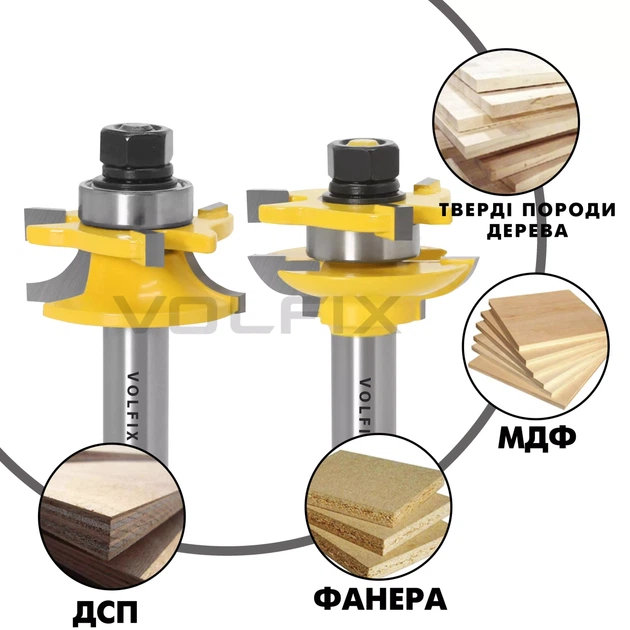 Фрези для мебельної обв'язки VOLFIX FZ-120-902 d12 (FZ-120-902 d12) - зображення 4
