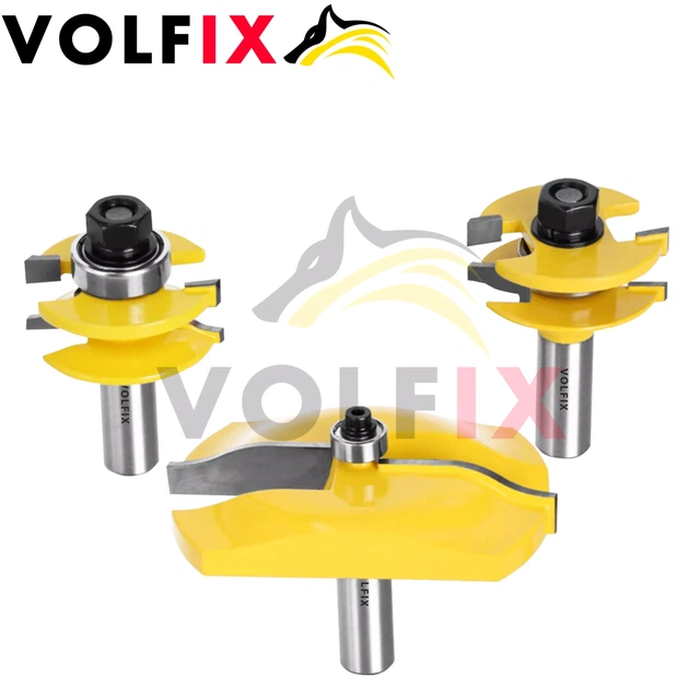 Комплект фрез №9 VOLFIX з 3-х фрез для мебельної обв'язки з фільонкою (FZ-120-900 + FZ-120-953 d12) - Фото 4 Комплект фрез №9 VOLFIX з 3-х фрез для мебельної обв'язки з фільонкою (FZ-120-900 + FZ-120-953 d12) - зображення 4