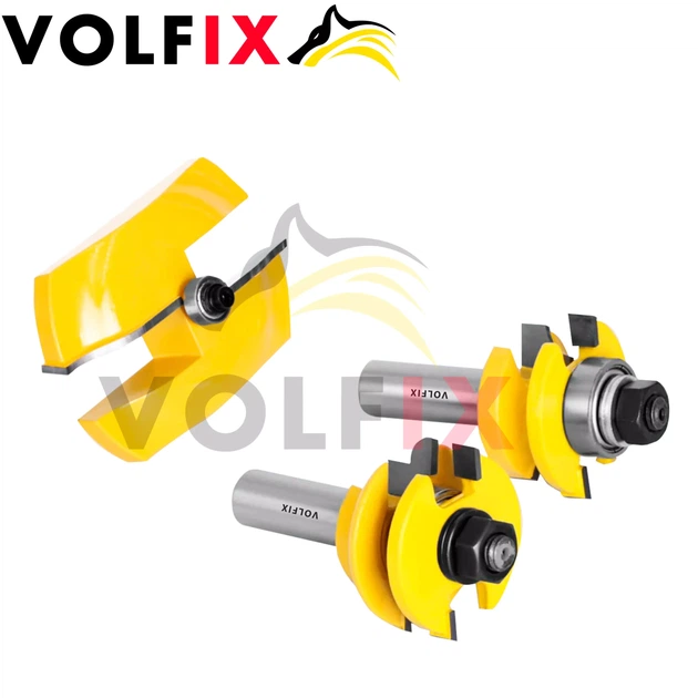 Комплект фрез №11 VOLFIX з 3-х фрез для мебельної обв'язки з фільонкою (FZ-120-901 + FZ-120-952 d12) - Фото 4 Комплект фрез №11 VOLFIX з 3-х фрез для мебельної обв'язки з фільонкою (FZ-120-901 + FZ-120-952 d12) - зображення 4
