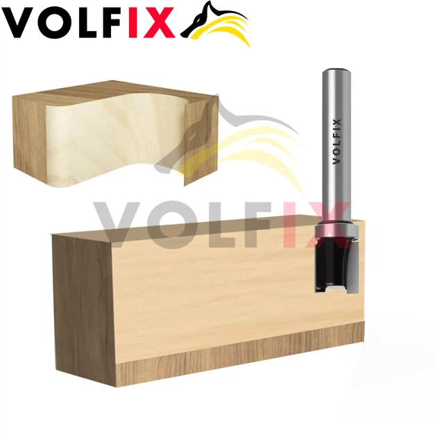 Фреза обкаточна пряма з верхнім підшипником VOLFIX FZ-120-491 d8 (FZ-120-491 d8) - изображение 3