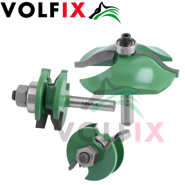 Комплект фрез №1 VOLFIX GRAND з 3-х фрез для мебельної обв'язки з фільонкою (FZ-120-910 + FZ-120-950 d8) - Фото 5 Комплект фрез №1 VOLFIX GRAND з 3-х фрез для мебельної обв'язки з фільонкою (FZ-120-910 + FZ-120-950 d8) - изображение 5