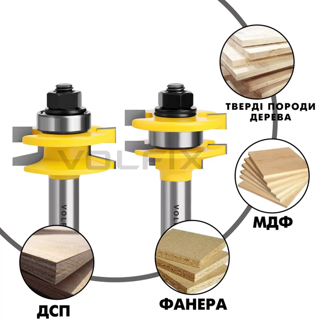 Фрези для мебельної обв'язки VOLFIX FZ-120-903 d12 (FZ-120-903 d12) - зображення 4