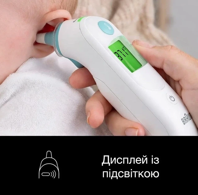 Вушний термометр Braun ThermoScan 6 Білий Б/В 100638895 - зображення 4
