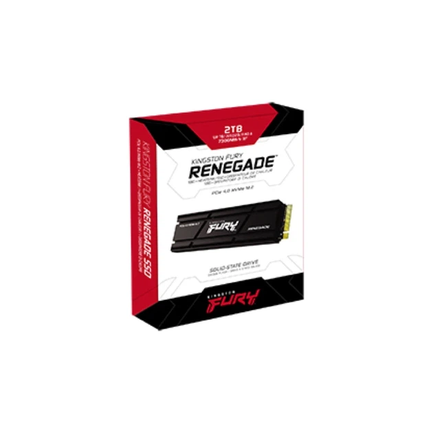 Накопичувач SSD M.2 Kingston FURY Renegade with Heatsink 2TB 2280 NVMe PCIe Gen 4.0 x4 3D TLC NAND - Фото 2 Накопичувач SSD M.2 Kingston FURY Renegade with Heatsink 2TB 2280 NVMe PCIe Gen 4.0 x4 3D TLC NAND - изображение 2