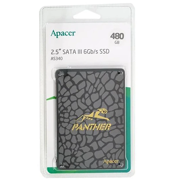 Накопичувач SSD Apacer AS340 480GB 2.5" 7mm SATAIII Standard - изображение 2