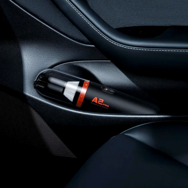 Автомобильный пылесос Baseus A2 Pro черный для очистки салона с мощным всасыванием 6000 Па и аккумулятором USB Type-C - изображение 10