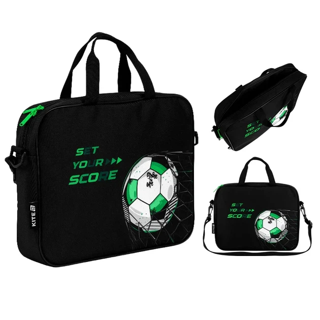 Шкільна текстильна сумка Kite Football K26-589-2, для хлопчика - Фото 2 Шкільна текстильна сумка Kite Football K26-589-2, для хлопчика - зображення 2