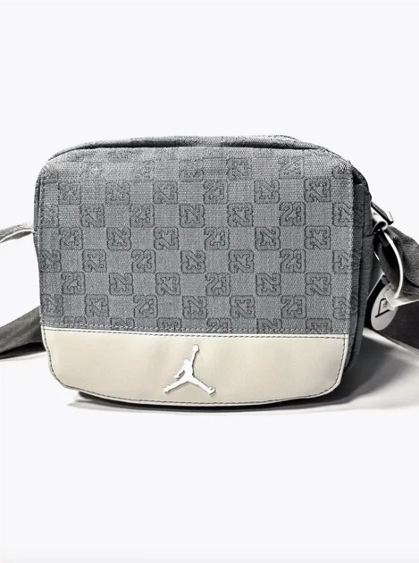 Сумка через плечо Jordan Monogram серого цвета. - изображение 6