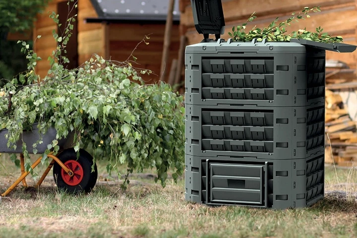 Компостер Prosperplast Compogreen Vario 650л-1250л пластик чорний - зображення 6