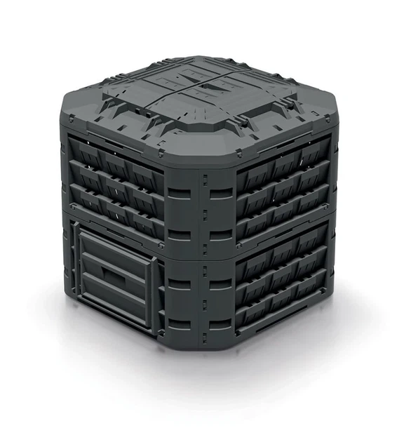 Компостер Prosperplast Compogreen Vario 650л-1250л пластик чорний - зображення 3