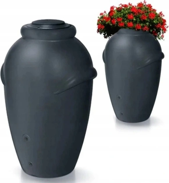 Резервуар для дождевой воды 360 л HDPE антрацитовый 720x800x1200 мм - изображение 4