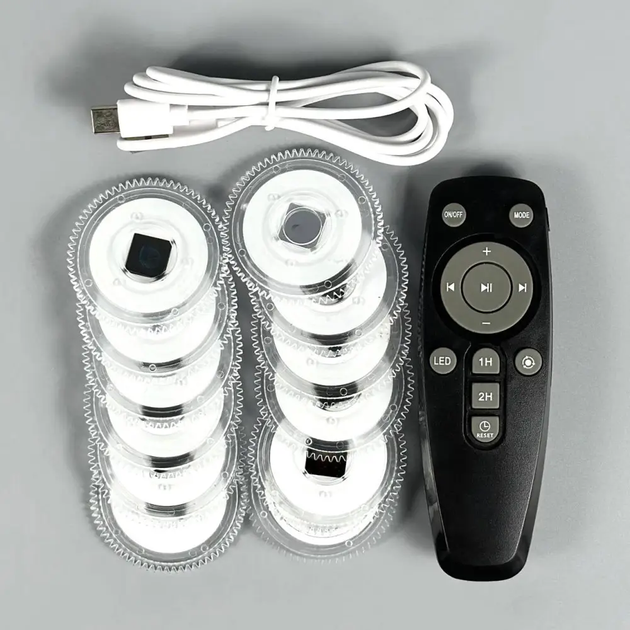 Проектор звездного неба 12 слайдов + пульт, от USB, Galaxy Projector AT-T08 / Детский ночник проектор / Ночник звездное небо - изображение 4