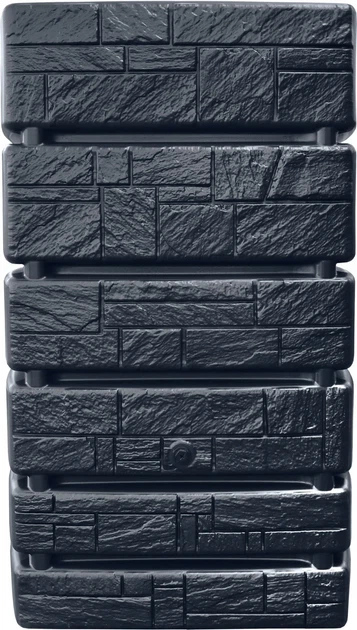 Резервуар для дождевой воды 500 л HDPE антрацитовый 775х583х1300 мм - изображение 3