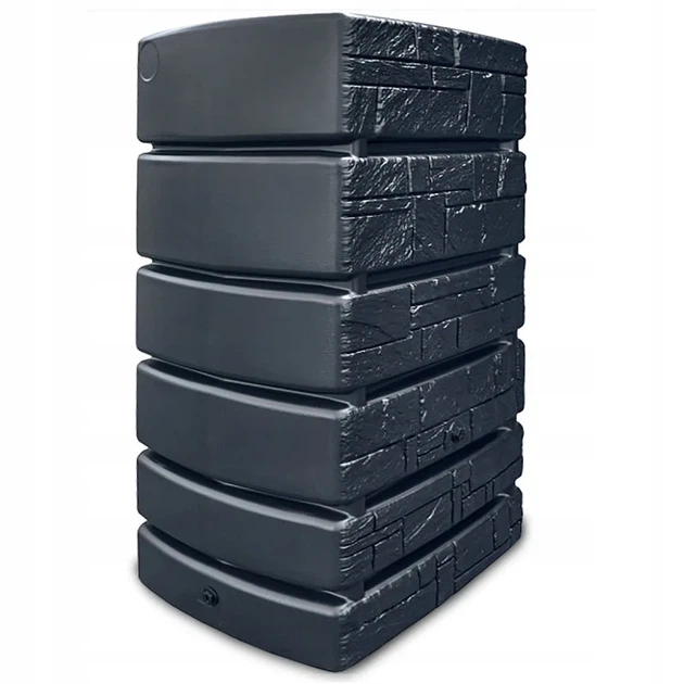 Резервуар для дождевой воды 500 л HDPE антрацитовый 775х583х1300 мм - изображение 4