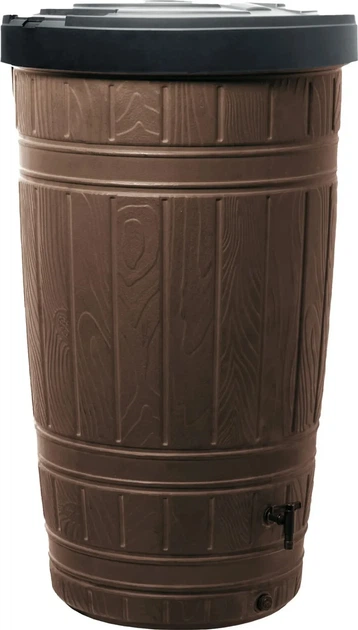 Резервуар для дождевой воды Prosperplast Woodcan 265 л УФ-стабилизированный HDPE коричневый 112х65 см - Фото 3 Резервуар для дождевой воды Prosperplast Woodcan 265 л УФ-стабилизированный HDPE коричневый 112х65 см - изображение 3