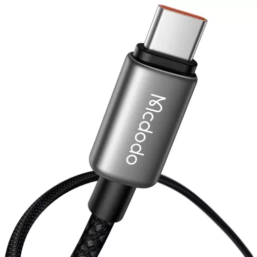 Кабель Mcdodo CA-8750 USB-C to USB-C Cable with TFT Screen Display 240W 1.2m Black - Фото 3 Кабель Mcdodo CA-8750 USB-C to USB-C Cable with TFT Screen Display 240W 1.2m Black - изображение 3