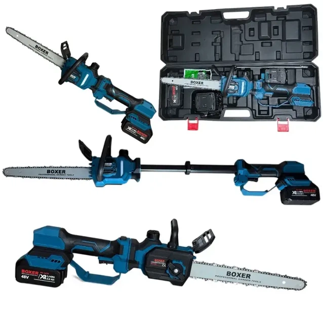 Акумуляторна пила BOXER BX-3439 шина 30см з телескопічною штангою 70-100 см (АКБ 48 В 5 Ah) - изображение 4