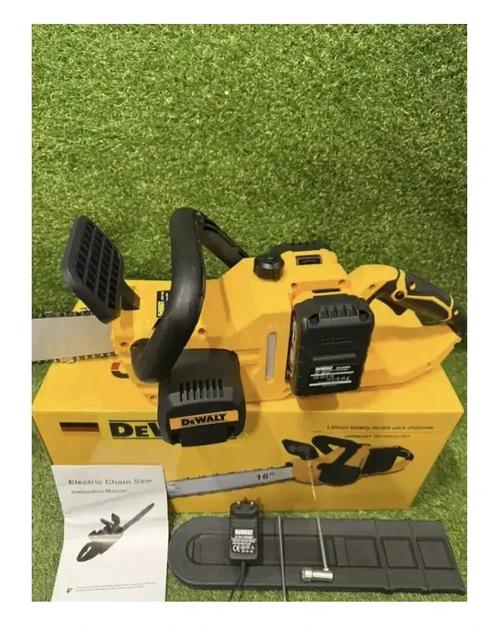 Акумуляторна ланцюгова пила DeWalt DCM775N 48V/6Ah — 2 шт., 45 см шина, 24 м/сек швидкість ланцюга - изображение 2