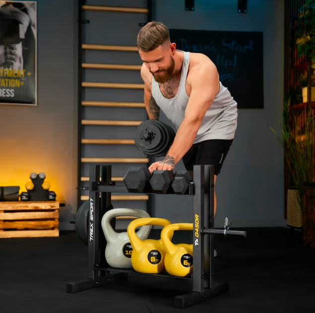 Компактна стійка для гантелей Trex Sport TX-045DR 2-рівнева - Фото 15 Компактна стійка для гантелей Trex Sport TX-045DR 2-рівнева - зображення 15