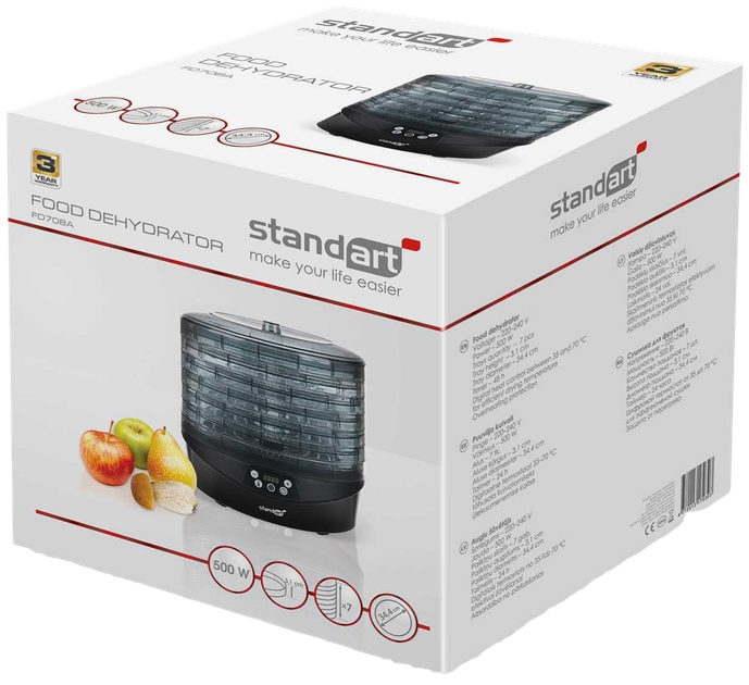 Сушарка для овочів і фруктів Standart FD708A - зображення 2