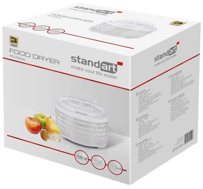 Сушарка для овочів і фруктів Standart FD700A - зображення 4