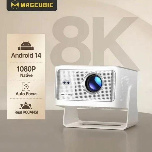 Проектор 8K MAGCUBIC HY350Max, 900ANSI, 1080P, black, Global - Фото 1 Проектор 8K MAGCUBIC HY350Max, 900ANSI, 1080P, black, Global - изображение 1