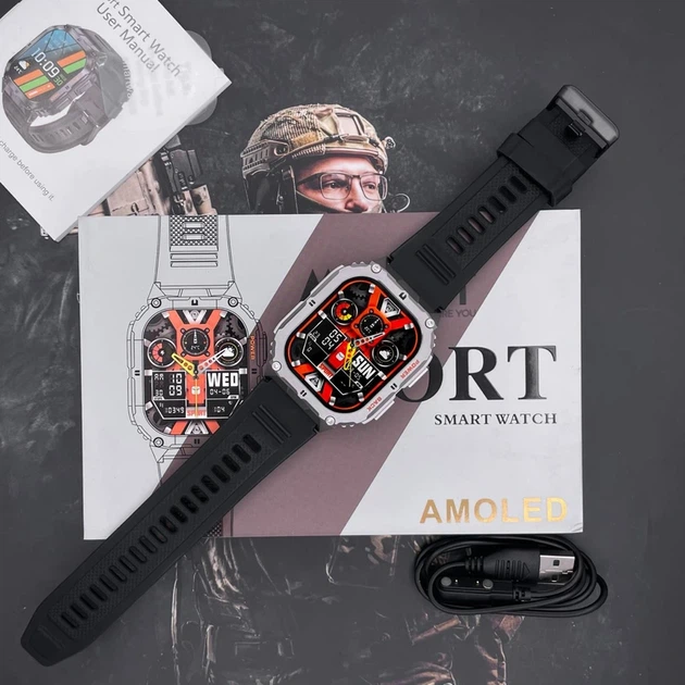 Наручний годинник Modfit Navi Compass Silver-Black - изображение 6