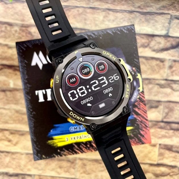 Наручний годинник Modfit Titan Black-Gold 35 мм. - изображение 12