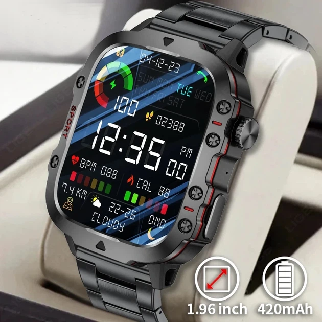 Розумний смарт годинник Smart Expert Nano Steel, 2 ремінці - Фото 2 Розумний смарт годинник Smart Expert Nano Steel, 2 ремінці - изображение 2
