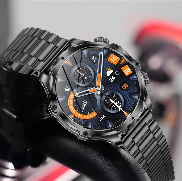 Розумний смарт годинник Smart Turbo Power Steel, 2 ремінці - Фото 3 Розумний смарт годинник Smart Turbo Power Steel, 2 ремінці - зображення 3